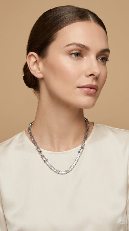 Colar Tiffany Baguette