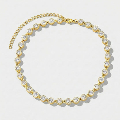 Colar Luxury Lapidação Round Cut Zircônias