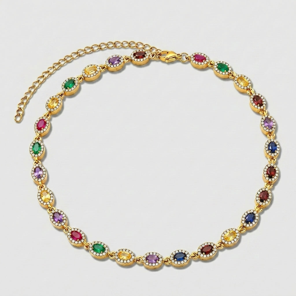 Colar Luxury Oval Cut Zircônia
