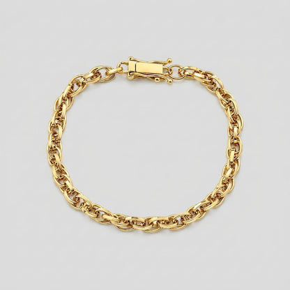 Pulseira Masculina Fecho Gaveta com Trava 21cm