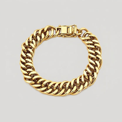 Pulseira Masculina Elo Grumet com Fecho Gaveta 21cm