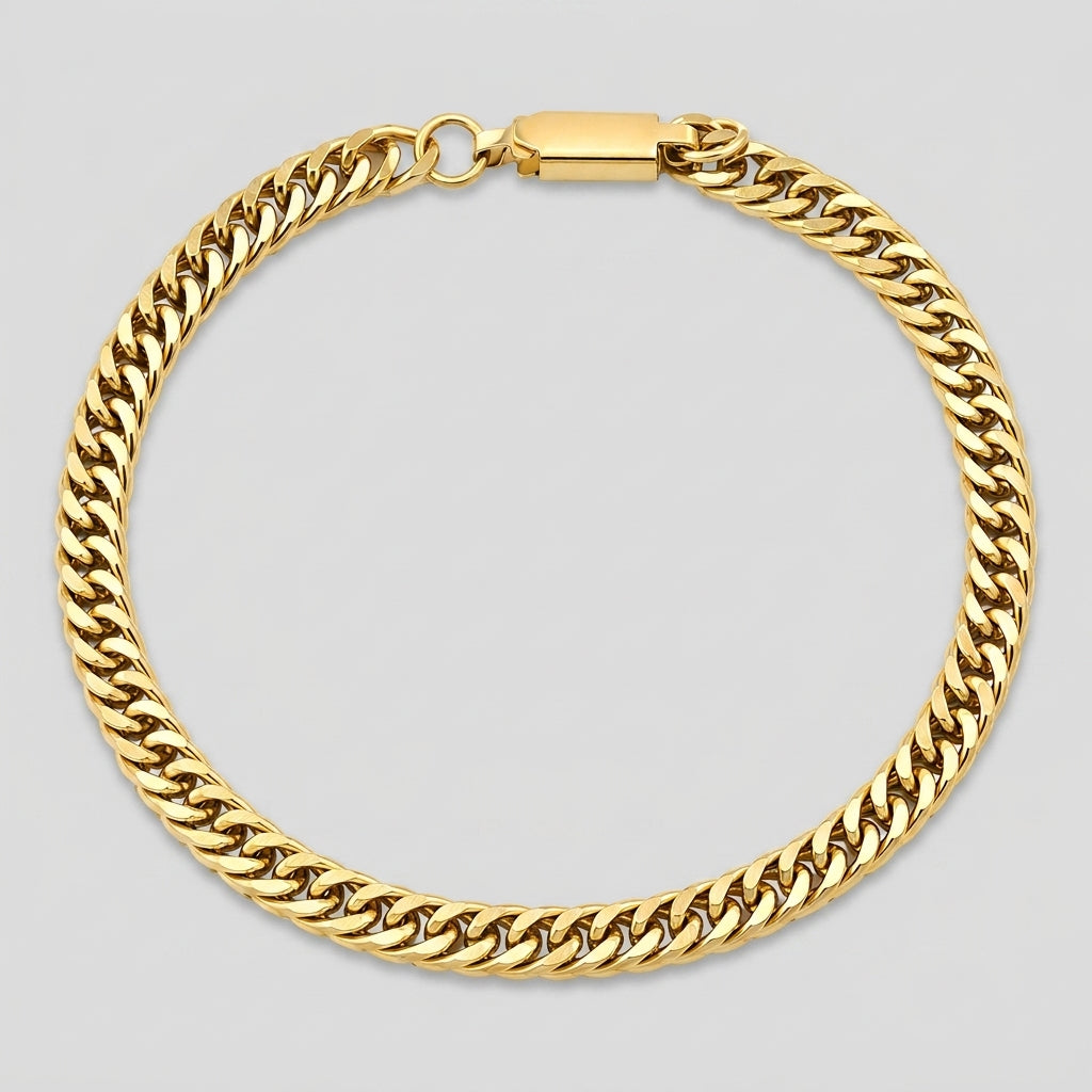 Pulseira Masculina Elo Grumet com Fecho Gaveta 21cm
