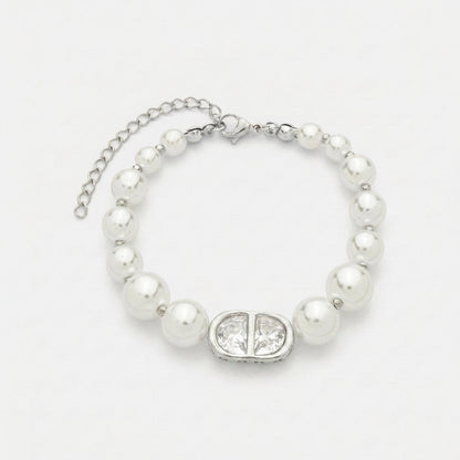 Pulseira Pérola e Zircônias